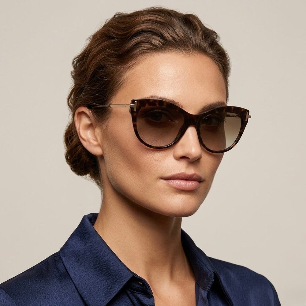 New, TOM FORD Kira Sunglasses TF821 52H Authentic